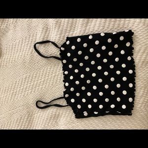 Polka dot crop top